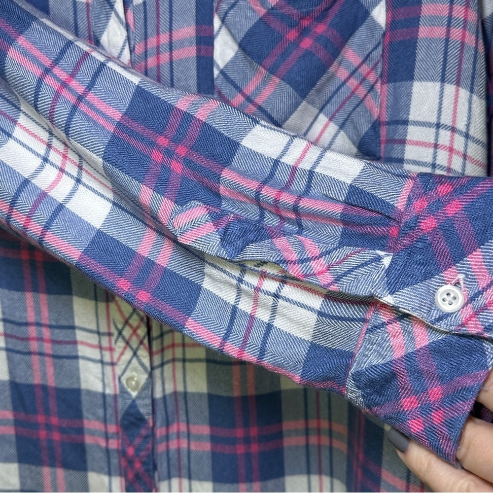 Rails Classic Plaid in Blue Pink White Button Down Long Sleeve Shirt Size XXL - Picture 3 of 8